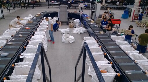 物流快遞鏈板（bǎn）輸送（sòng）機