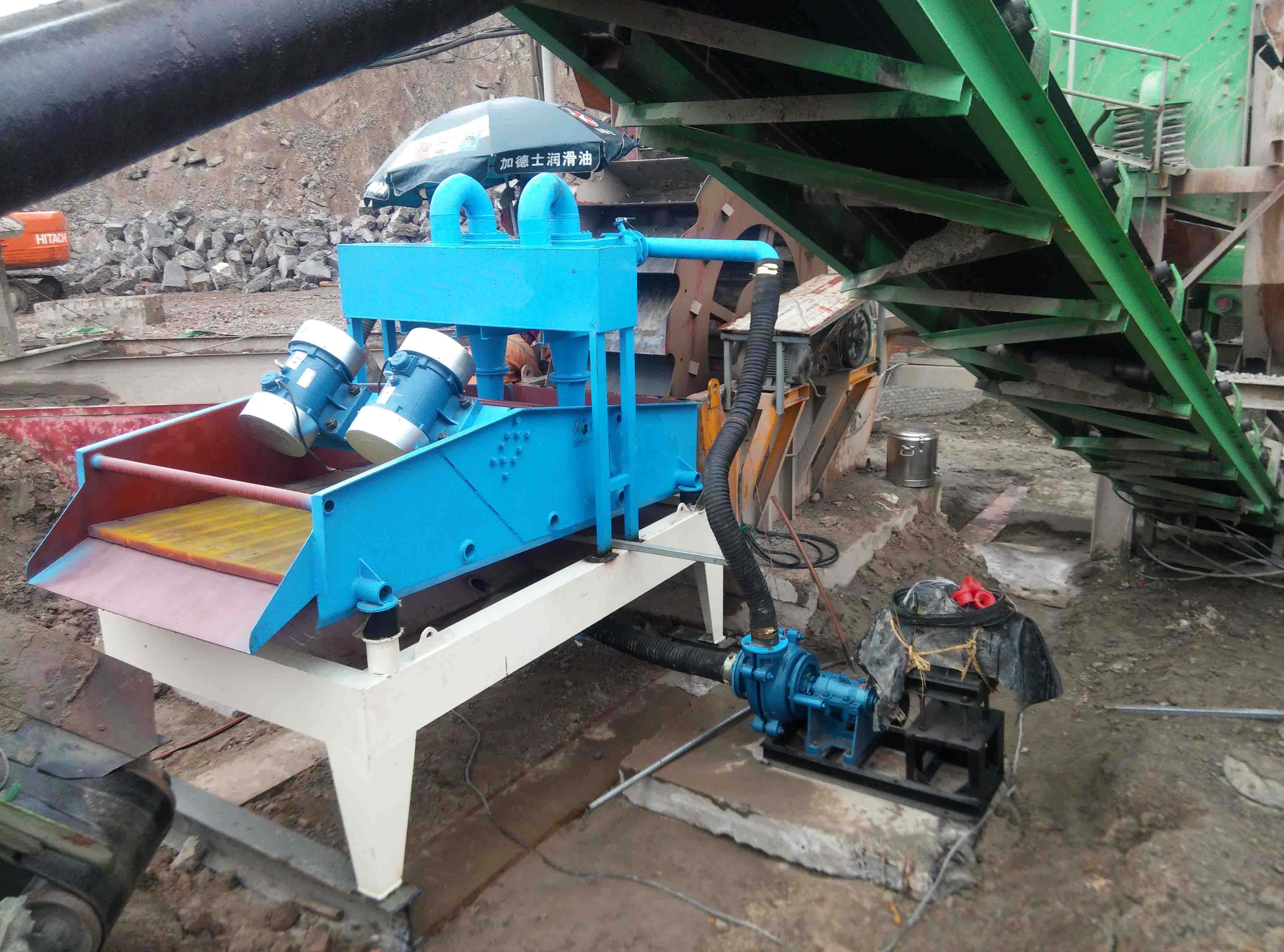 細砂回收機使（shǐ）用現場