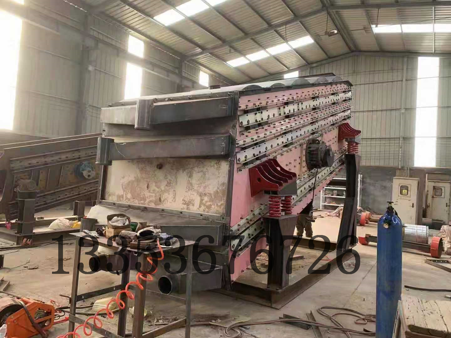 幹混砂粉微粉弛張篩分機4