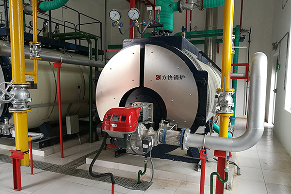 岷山有色金屬6噸一（yī）體冷凝燃氣蒸汽鍋爐案例