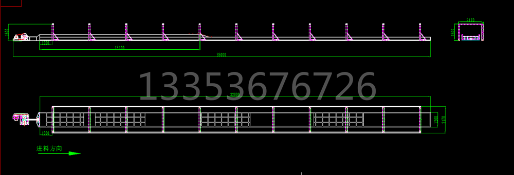 多規格吊掛式平麵往（wǎng）複篩結（jié）構