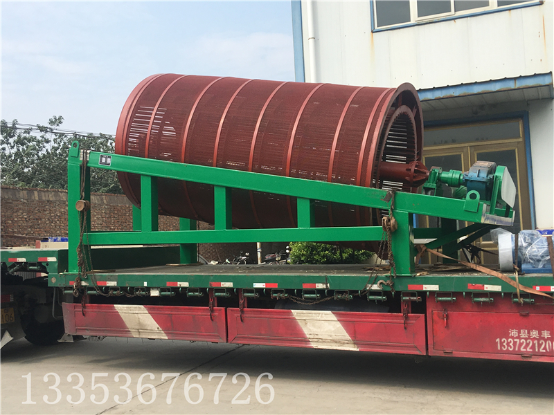 雙層無軸滾筒（tǒng）篩（shāi）沙機工作視頻1