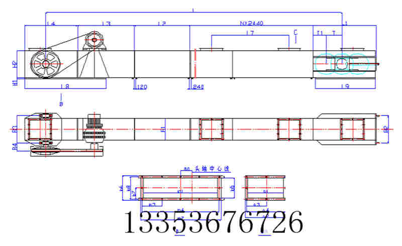埋刮板輸送機（jī）產品（pǐn）常見型號及布置形式示意圖2
