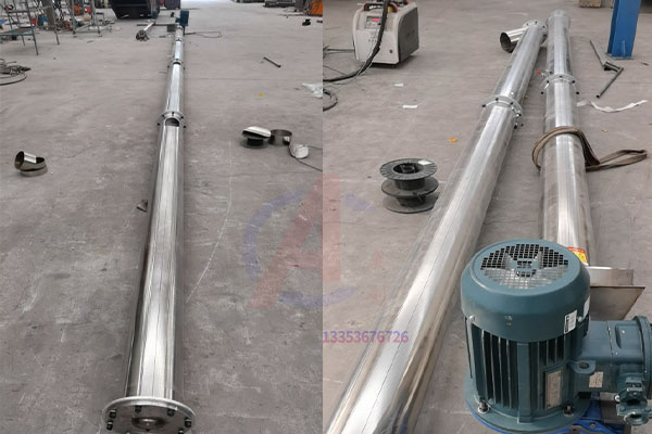 12米全不鏽鋼螺旋（xuán）提升機